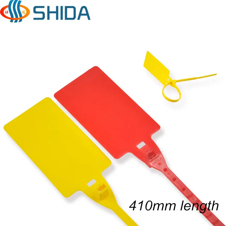 

New 20pcs 410mm Length Large Tags Seal Container Truck Identifiable Logistics Seals Self-locking Cable Ties Labeled