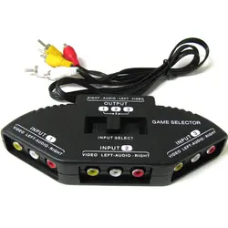 Высококачественный аудио-видео av-переключатель разветвитель селектор 3 до 1 Композитный av-кабель для stb TV dvd-плеер для xbox PS2