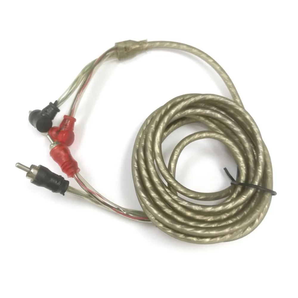 

RCA signal extension cable male to male right angle 2m audio cord