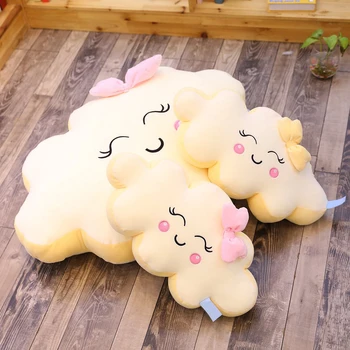 

Plush Cloud shaped Pillow Toy Lovely Smile Cloud Stuffed Plush Toy Children Baby Kids Birthday Bay Window Decor Plush Pillow Toy