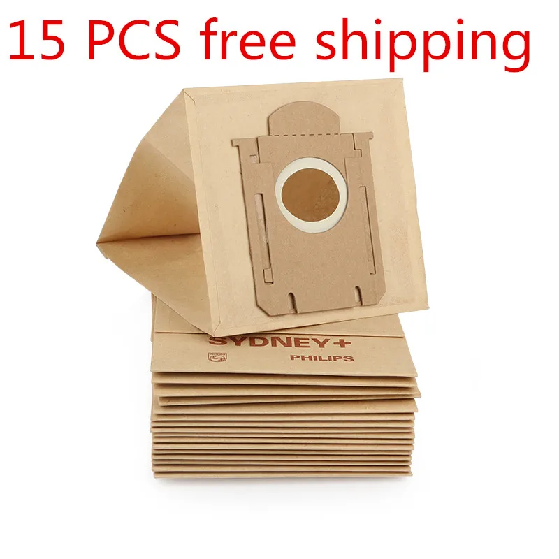 

15PCS vacuum cleaner bags Dust Bag for Philips FC8202 FC8203 FC8204 FC8205 FC8206 FC8208 FC8312 FC8220 HR8300 HR8349 FC9000