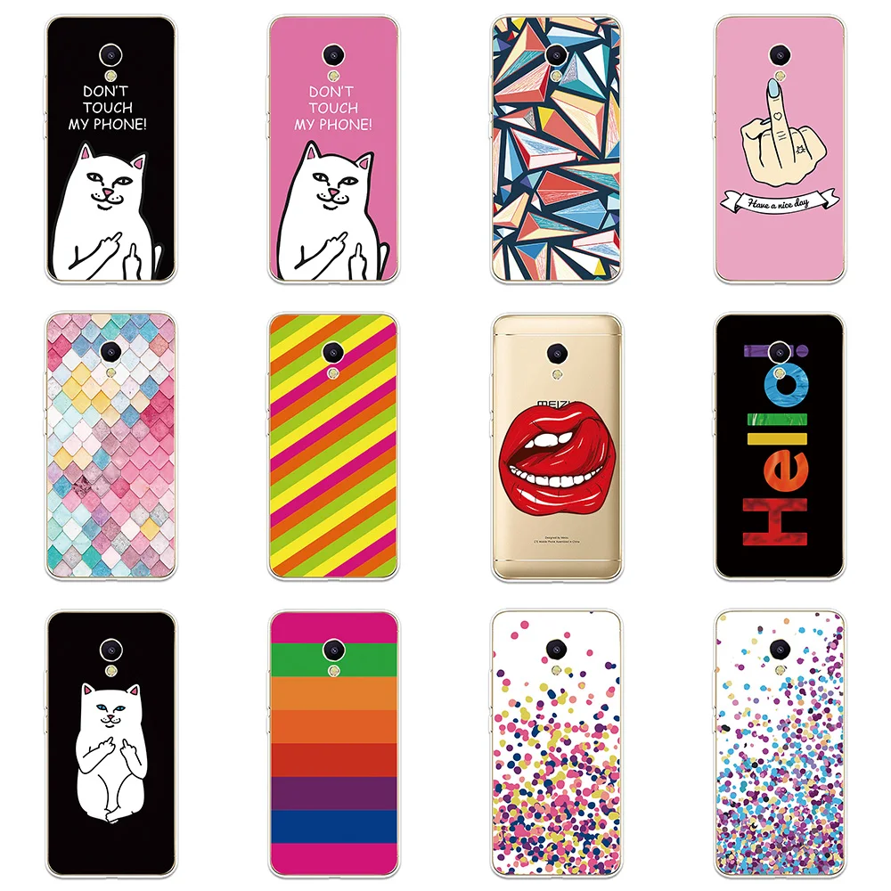 Fashion Personality Patterned Silicone Phone Case Couqe Fundas For Meizu M3 M5 M6 NTOE M3S M5S M5C M6S M6T Shell Soft Cover |
