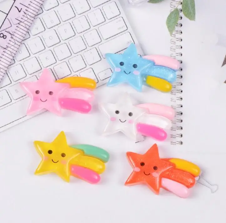 Kawaii в виде звезды метеор кабошоны для детский бант волос Скрапбукинг Craft