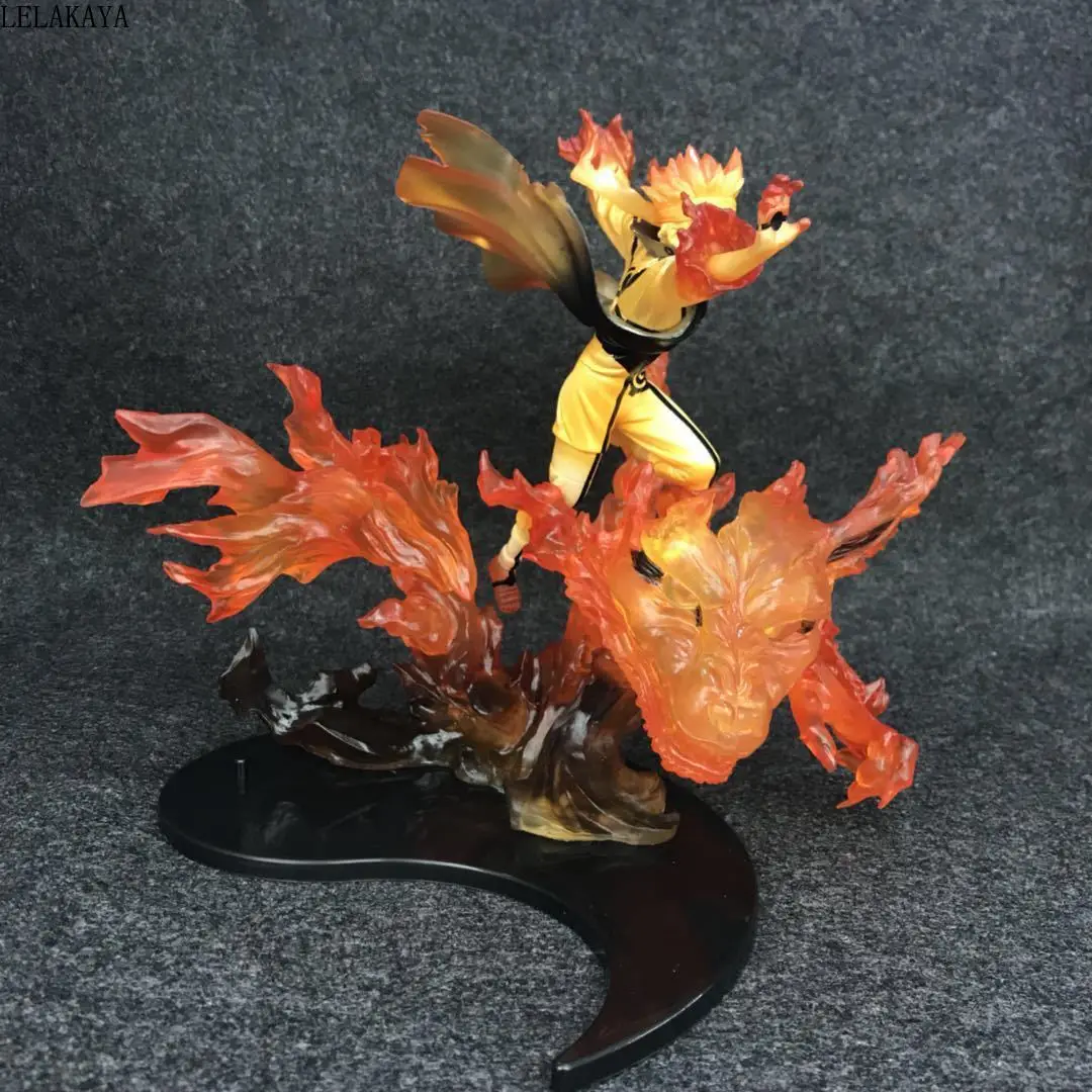 20 см аниме Наруто Shippuden фигурка Uzumaki отношение ноль кьюби версия модели Kurama ПВХ