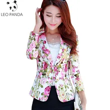 Блейзер для женщин, плюс размер, цветочный Элегантный принт, Блейзер, повседневный костюм, брендовый дизайн, пальто для девушек, рабочая одежда, куртки, Chaquetas Mujer LXT378