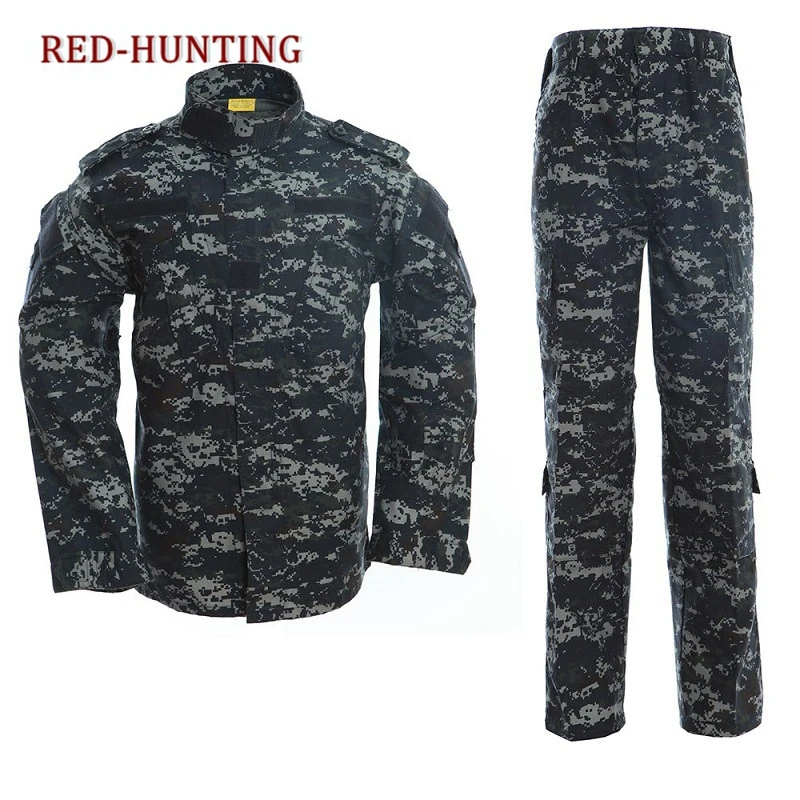 Походная камуфляжная форма для пустыни и джунглей, Тактическая Военная униформа, боевой охотничий костюм, тренировочная куртка и штаны BDU