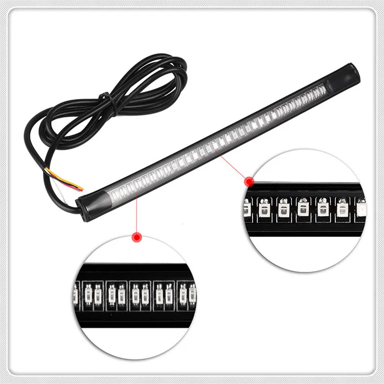 

Motorcycle Strip LED Tail Brake Stop Turn Signal Light for BMW K1600 GTL R1200GS R1200GS ADVENTURE R1200R