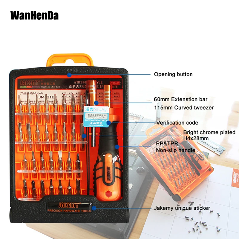 JM-8101 di Precisione Set Cacciaviti 32 in 1 Utensili A Mano Per Cell Phone Laptop Mini Elettronica Cacciavite Tool Ki | Инструменты