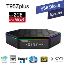 DHL Android 6.0 TV Box Amlogic S912 Octa Core T95Z Plus Mini PC 2GB 16GB 3D Smart Media Player KODI Wifi Bluetooth 4K Dolby