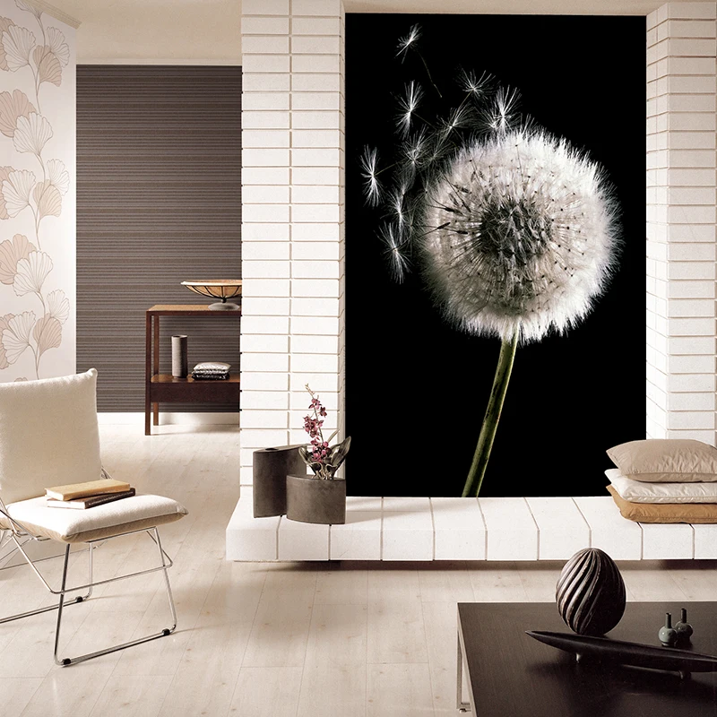 

JiaSheMeiJu Custom 3D Photo Wallpapers Hall Dandelion TV Wall Backdrop Wall Mural Living Room Papel De Pared 3D Mural Wallpaper