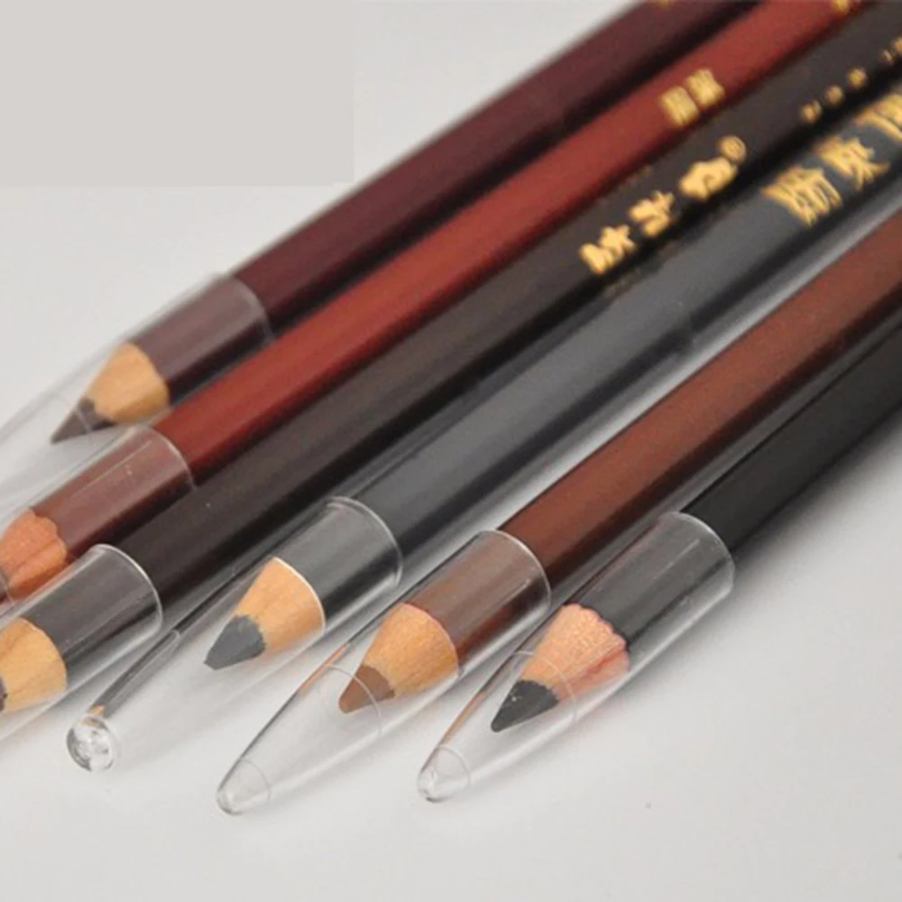 Горячая Распродажа, 1 шт., классический карандаш для бровей, двойная головка, водонепроницаемый карандаш для бровей, стойкий, легко окрашивается, для бровей, инструменты для макияжа