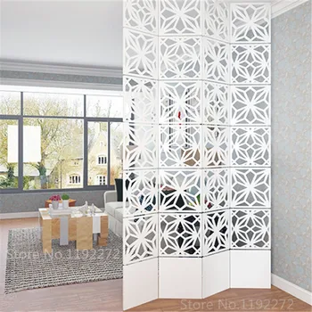 Mampara plegable moderna Simple para sala de estar, mampara hueca