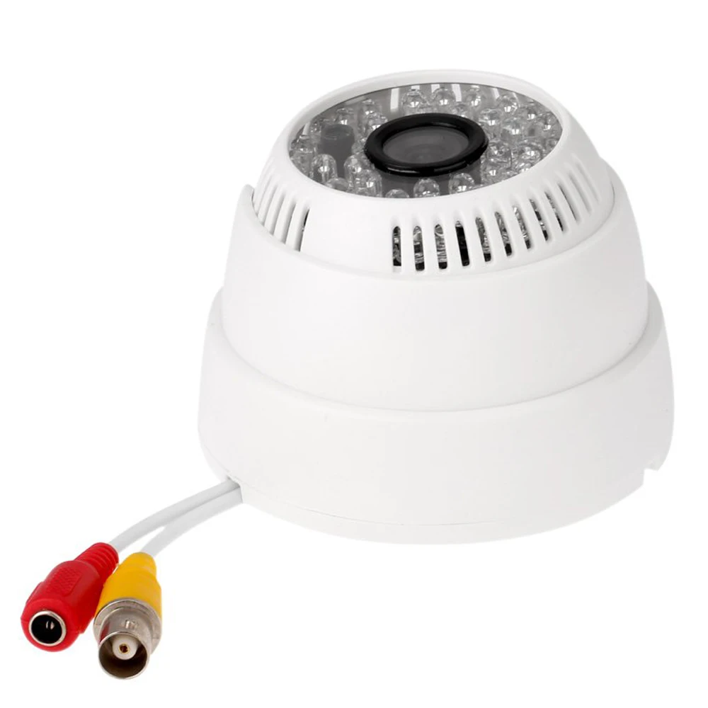 

Wholesale 1/3" CMOS 800TVL 48 IR LED internal security camera 3.6 mm dome of the White 12V