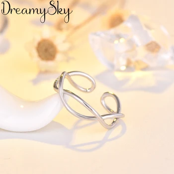 

Fashion 925 Sterling Silver Cross Rings For Women Ladies Luxury Statement Jewelry Punk Adjustable Antique Ring Anillos