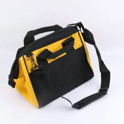 Medium yellow black Высокое качество многофункциональное обслуживание электрика набор инструментов плечо Оксфорд ткань водонепроницаемый большой емкости ремонтный аппаратный комплект - Цвет: Medium yellow black