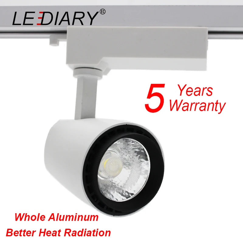 

LEDIARY LED Adjustable Track Lamp 15W 220V 240V Illuminazione a Binario Track Rail Lights For Shop Mall Exhibition Office