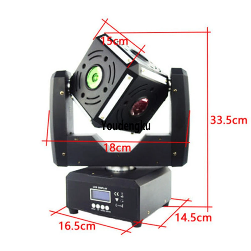 

6x12w rgbw 4 in 1 led Sharply moving head light magic cube beam led moving head