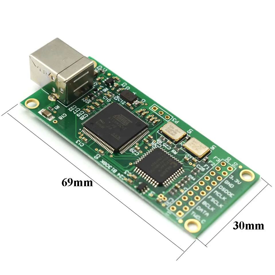 HIFI комбо 384 USB к I2S цифровой интерфейс обратитесь Amanero IIS поддержка DSD512 32 бит выход
