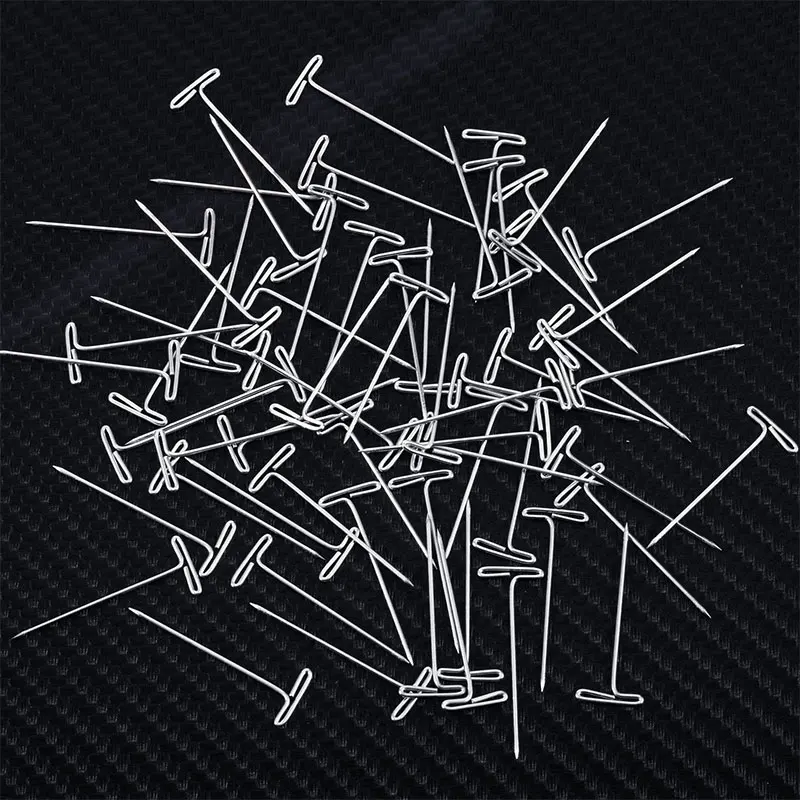 Wholesale Nickel Plated Steel T Pins for Blocking Knitting 