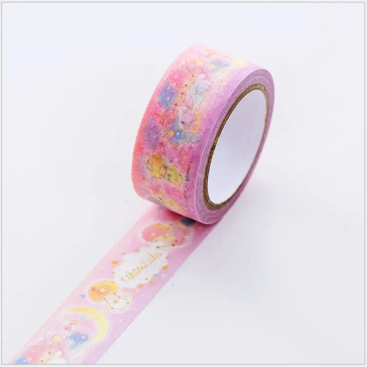 15 мм Little Twin Stars с рисунком из мультфильма; лента для декорации Washi DIY планировщик дневник в стиле Скрапбукинг маскирующая лента Escolar 6 моделей