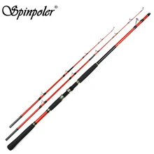 Спиннинговая Удочка с 2 наконечниками 1,8/2,1 М NO#80/100 сверхтвердая высокоуглеродистая лодка спиннинговая Удочка SIC направляющее кольцо EVA ручка Китай