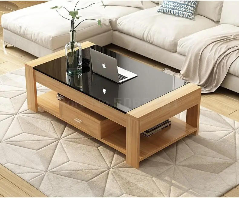 Cheap Tea Table Simple Modern Tempered Glass Tea Table Living Room Simple Small Huxing Creative Tea Table Table Table 16