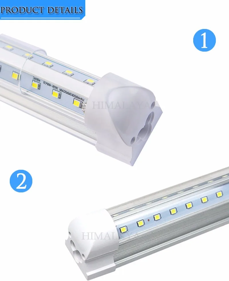 Toika FEDEX 50 шт. T8 integrated 3FT 0.9 м 30 Вт 900 мм V-образный T8 led light tube epistar SMD2835 25LM/pc 144led/pc