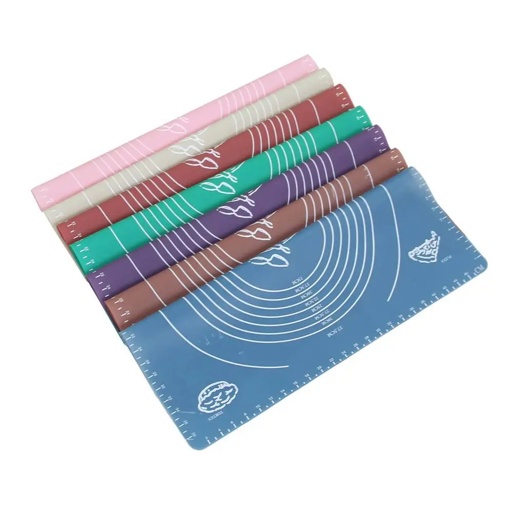 FLST 1 pc Silicone Roll Cut Mat Sugarcraft Fondant Clay Pastry Icing