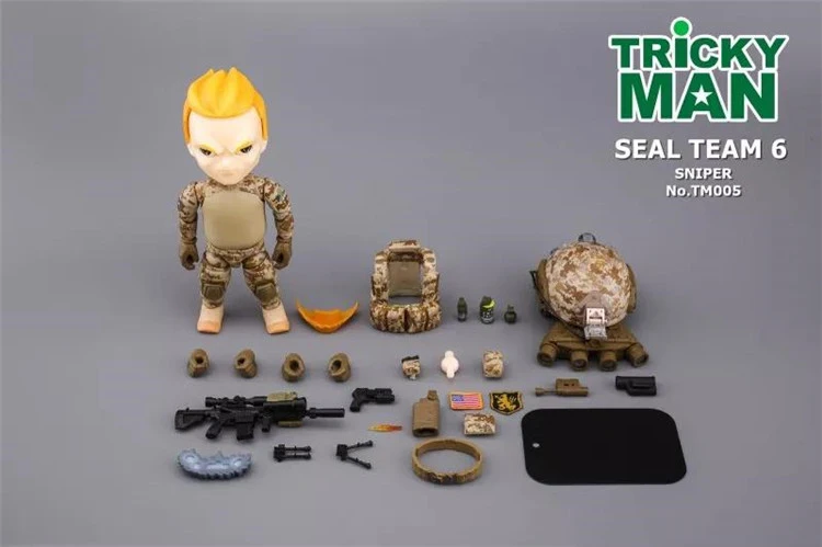 Для коллекции " Военная фигурка TRICKYMAN Seal Team 6 Third Bomb TM005 снайперская модель игрушки для фанатов подарок на праздник