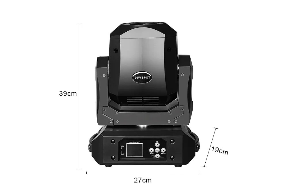 Imrex 90 Вт Светодиодный светильник с подвижной головкой, быстрая Бесшумная 3 граненая призма, прозрачный вращающийся гобо, светодиодный светильник с подвижной головкой, диско-прожектор для DJ