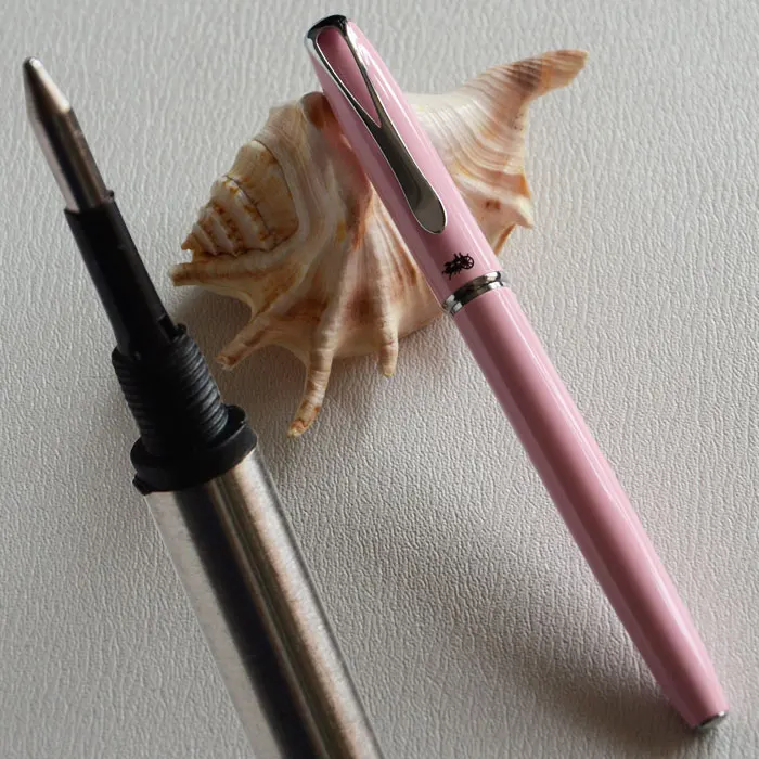 

JINHAO Y6 ELEGANT PINK AND SILVER ROLLER BALL PEN EXECUTIVE