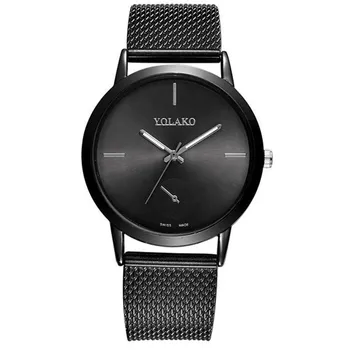 

2018 Ultra thin Fashion Male Wristwatch Stainless Steel Watchband Business Watches Waterproof Scratch-resistant Men Watch Clock