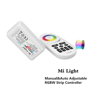 

Mi Light Manual & Auto Adjustable RGBW LED Strip Controller FUT028 DC 12V-24V Wireless 2.4G RF Push Button RGBW Remote Controler