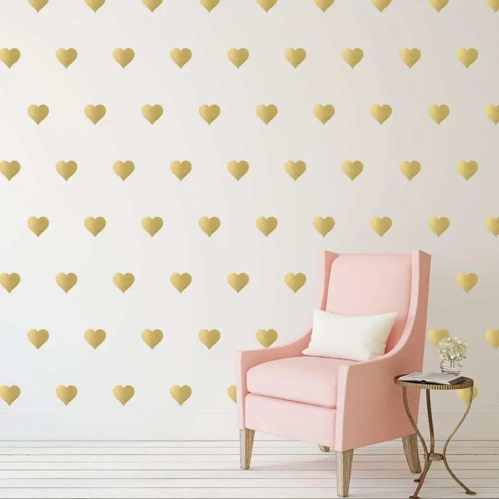 

Little Hearts Wall Stickers For Kids Rooms DIY Removable Home Decoration Art Wall Decals Baby Girl Living Room Modern Decor