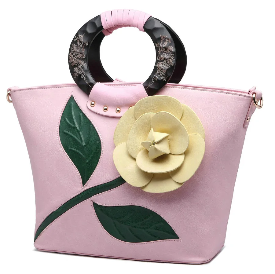 QIAOBAO Новая модная женская сумка с цветочным принтом, сумка через плечо, Женская милая сумка на плечо