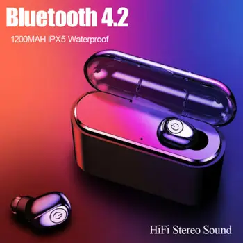 

Single Wireless Earbud Waterproof Bass Headsets Bluetooth 4.2 Gaming Earphone In-Ear Mini Stereo Universal Phone New