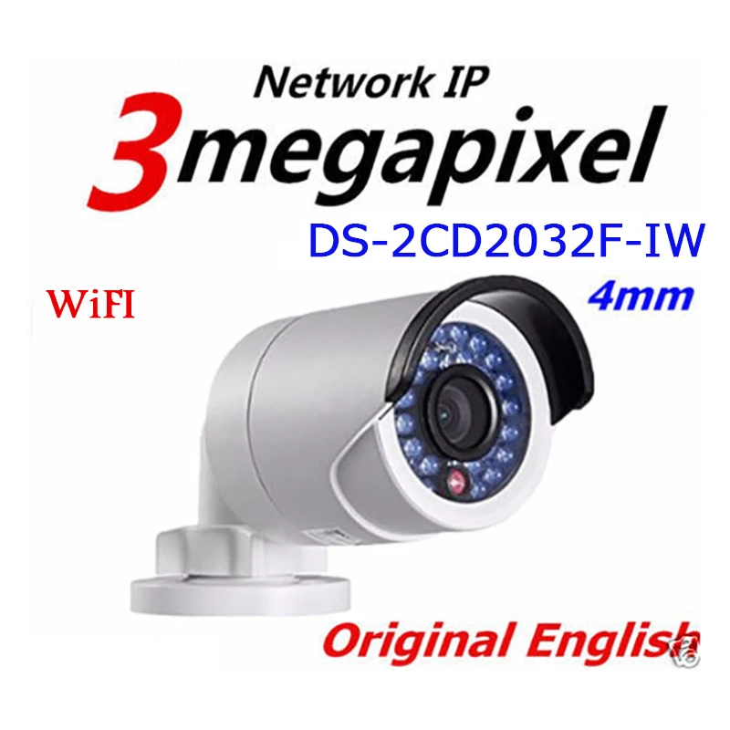 

English version DS-2CD2032F-IW mini wifi 1080P POE with SD Card Slot IP Network CCTV Camera wireless