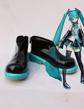 

New VOCALOID Hatsune Miku Cosplay Boots Anime Shoes Custom Made