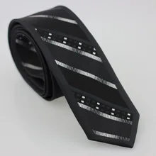 Yibei Coachella Галстуки узкие черный галстук черный граничит с серебряной сетки полосатый шеи Галстуки Повседневные платья Gravatas де Седа Classica