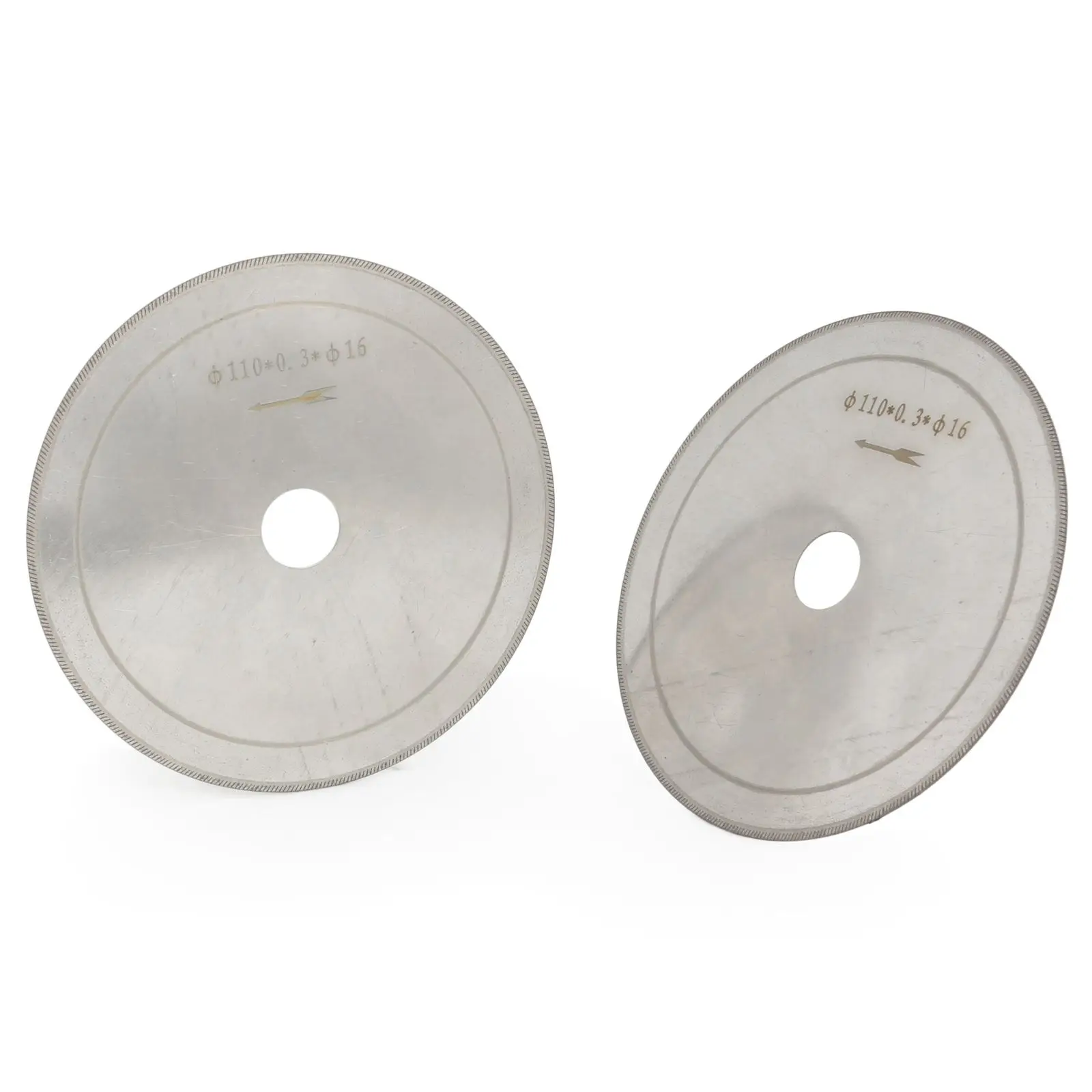 2Pcs 4 1/2" 110 mm Ultra thin Lapidary Diamond Saw Blade Cutting Disc 5/8" Arbor ILOVETOOL