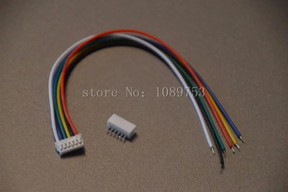 

20 Sets JST ZH 1.5mm 6-Pin Female Connector Plug with Wire 10cm/15cm/20cm and Male Connector