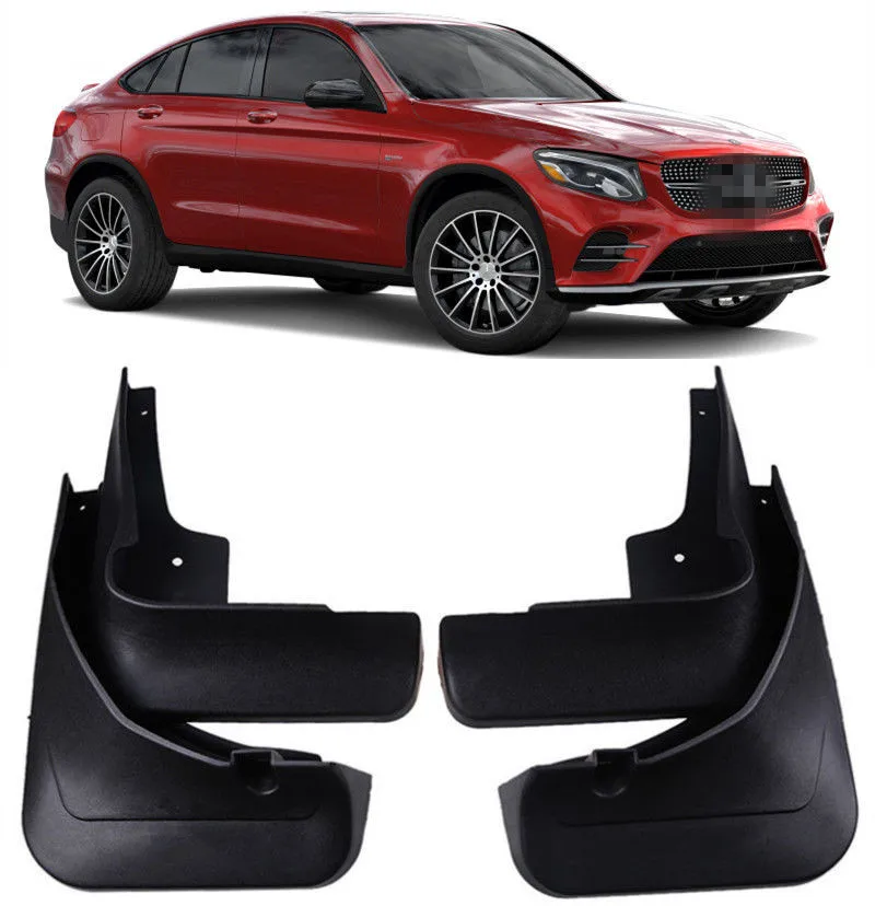 Us 5999 New Oe Quality Splash Guards Mud Flaps Fit For Mercedes Benz 2017 2018 2019 Glc Amg Glc43 Glc63 4 Matic Coupe C253 Wo Pedal In Mudguards