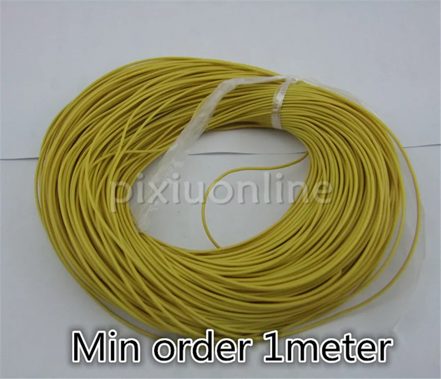 

1meter/pack K972b 1mm Yellow Color Copper Conductor Wire 7lines Hinge Insulated Wire Free Shipping Russia