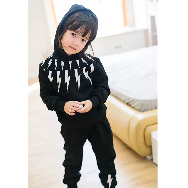 

kids sports suit hooded sweatshirt +pants