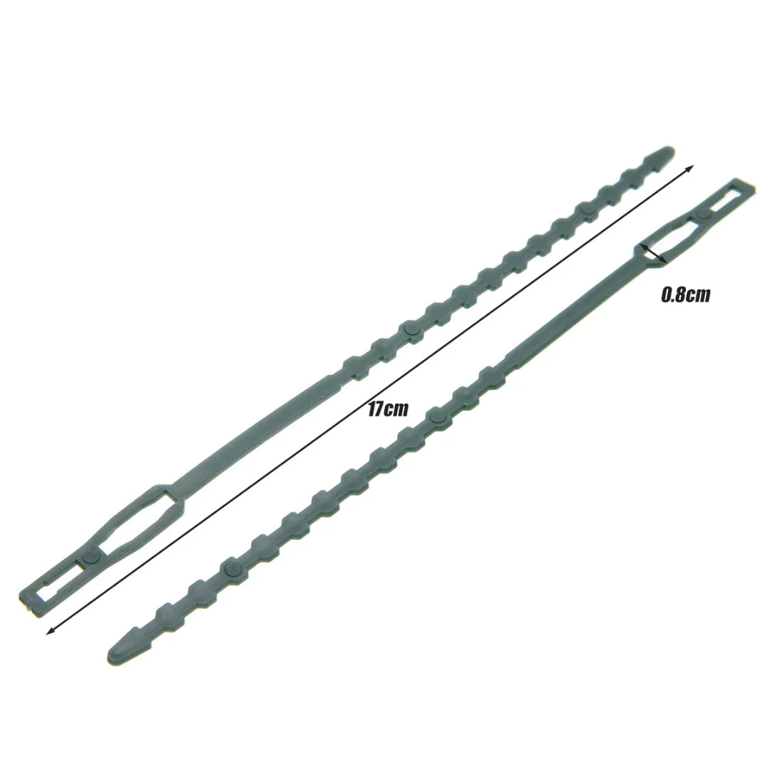 50Pcs Adjustable Rope Reusable Adjustable Plastic Garden Plant Cable Ties Tree Climbing Support Fixed Lashing Hook