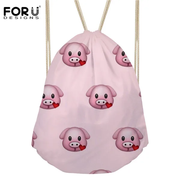 Forudesigns Для женщин Drawstring сумка животного упаковка сумка обезьяна панда Модные принты Вышивка Крестом Пакет детей для детей девушки путешествия подарки - Цвет: Y0189Z3