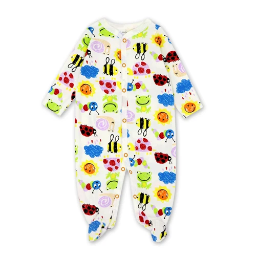 Baby Romper Long Sleeves Cotton Comfortable Baby Pajamas Cartoon Printed Newborn Baby Boy Girl Clothes - Цвет: 8