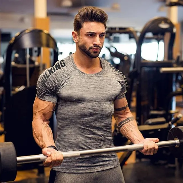 New Compression Sporting Skinny T-Shirt Tops & Tees Men's Men's Clothing