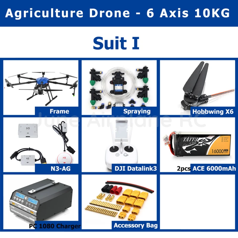 New EFT E610 6-axis 10KG Pesticide spraying system Agricultural  drone