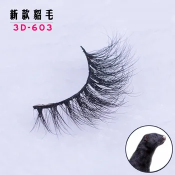 

HBZGTLAD Russian Volume Eyelashes 3D Mink Eyelashes Crossing Mink Lashes Hand Made Full Strip Eye Lashes cilios naturais 603